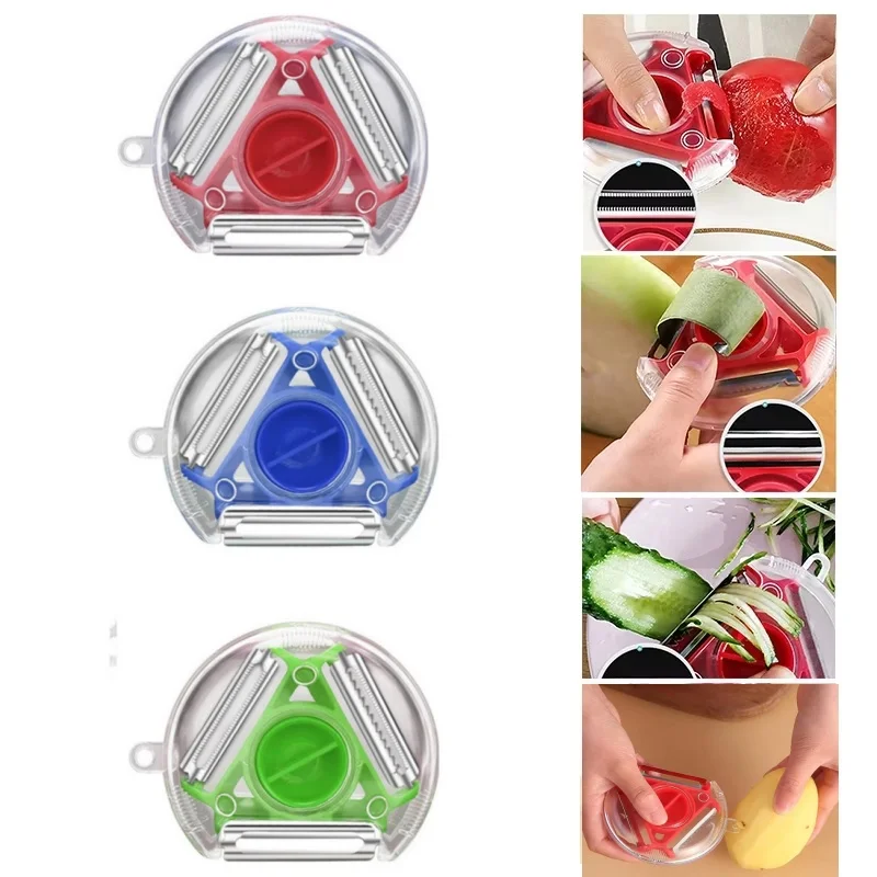 Набор из 3 овощечисток-шинкова – обзор и цена Kitchen Gadgets Set